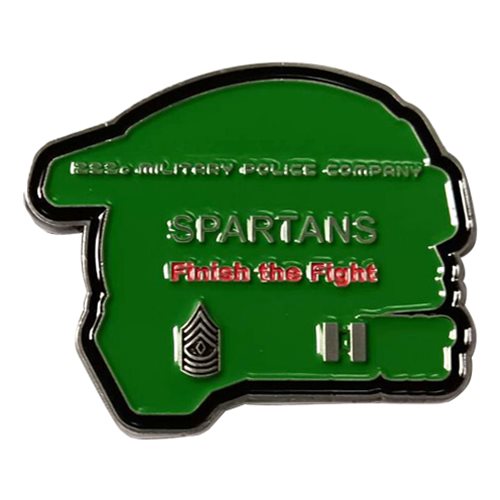 222D Military Police Company Spartans Challenge Coin - View 2