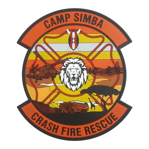 USAF Camp Simba Crash Fire Rescue PVC Patch