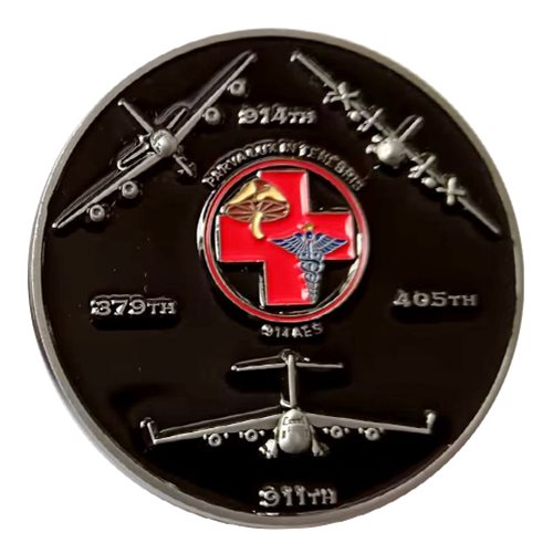 914 AES Commander Challenge Coin - View 2