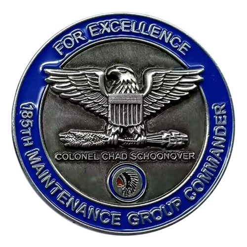 185 ARW MXG Commander Challenge Coin - View 2