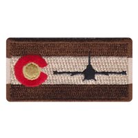 Flag of Colorado F-16 Tan Pencil Patch