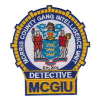 Morris County Gang Intelligence Unit Patch 