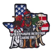 TSA DFW Explosive Detection Canine Unit Patch