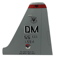 43 ECS C-130 Airplane Tail Flash