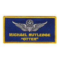 Rutledge Master Aviatior Wings Nametag Patch