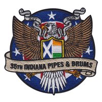 35 Indiana Pipes and Drums Patch