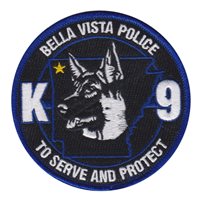 Bella Vista Police K9 Division Patch