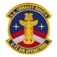 US Embassy Bogota Colombia C-12 Air Operations Patch