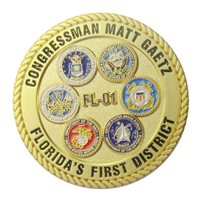 Congressman Matt Gaetz Challenge Coin