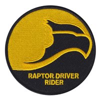 27 FS Raptor Driver Rider Yellow Patch