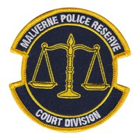 Malverne Police Reserve Court Division Patch