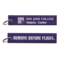 San Juan College Veteran Center RBF Purple Key Flag