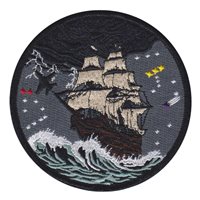 Dark Ghost Pirate Ship Patch