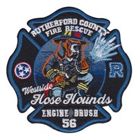 Ruther Ford County Fire Rescue West Side Hose Hounds Patch