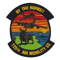 725 AMS BY THE HORNS Patch