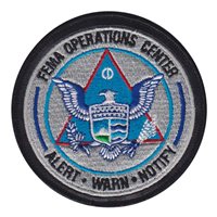 FEMA Operations Center Patch with Black Leather