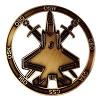 325 OSS F-35 Gold Knights Challenge Coin