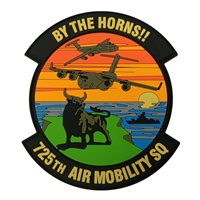 725 AMS BY THE HORNS PVC Patch