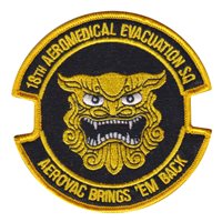 18 AES Aerovac Brings 'Em Back Black and Gold Patch