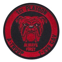 A Troop 1-299 CAV 1 PLT Red Dawgs Patch