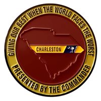 315 CEF Charleston Tail Flash Challenge Coin