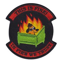 This Is Fine In Fire We Trust Patch