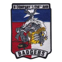 B Co 1-158 AHB Badgers Patch