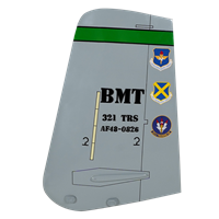 321 TRS A-10 Airplane Tail Flash