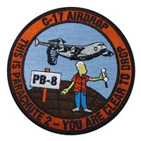 418 FLTS Global Reach C-17 Airdrop Patch