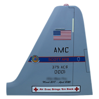 375 AES C-130J Airplane Tail Flash