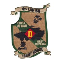 D Co 4 LAR 2 PLT Light Horse Marines Patch