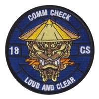 18 CS Comm Check Loud and Clear Patch