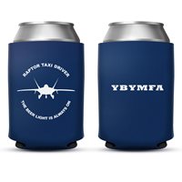 Custom Koozie Can Coolers | 525th Fighter Squadron F-22A YBYMFA Koozie Can Coolers