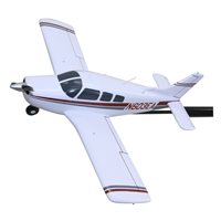 Piper PA-28 Cherokee Custom Airplane Model Briefing Stick