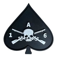 G Co 1-6 Infantry Regiment Spade PVC Patch