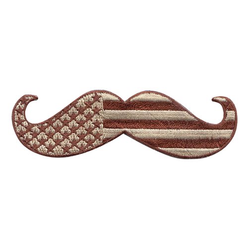 MUSTACHE FLAG DESERT PATCH