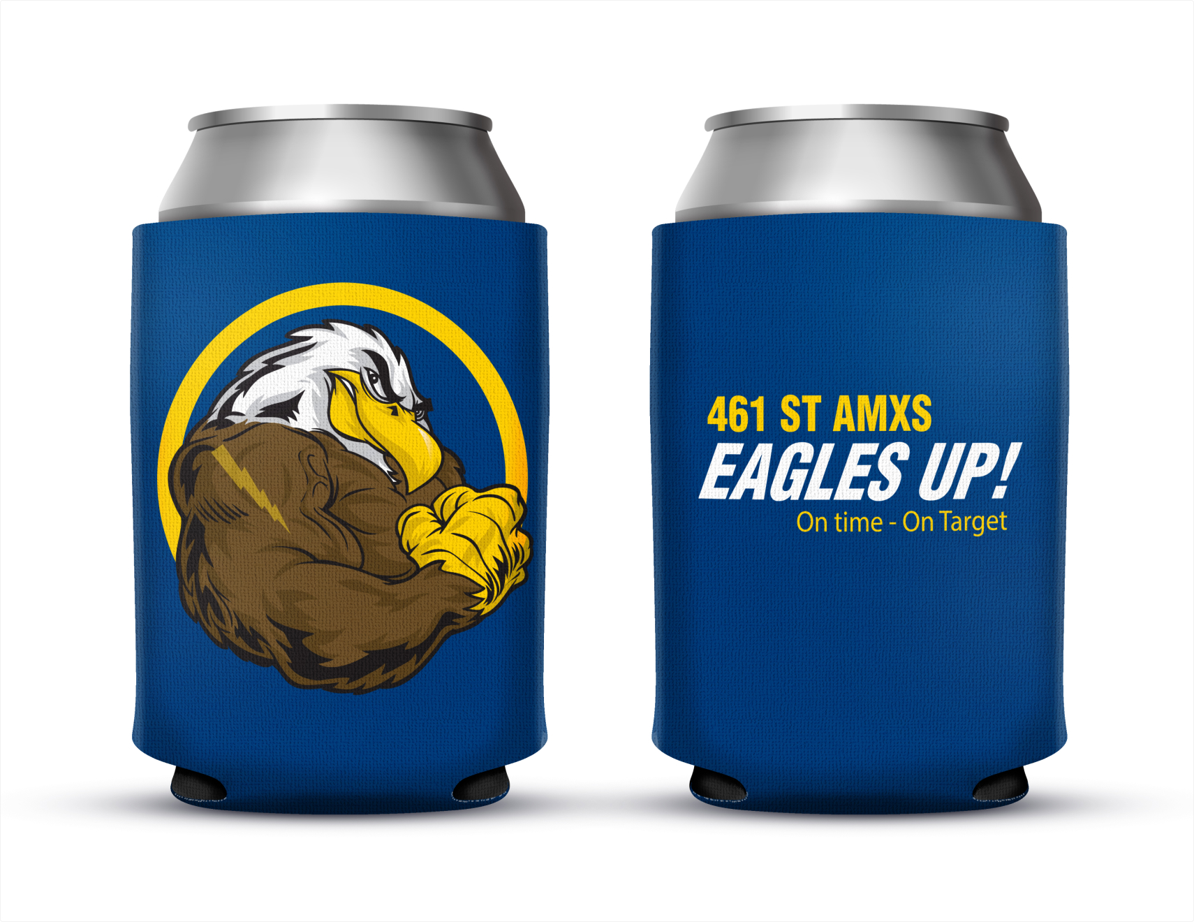 461 ST AMXS Eagles Up Koozie Can Cooler