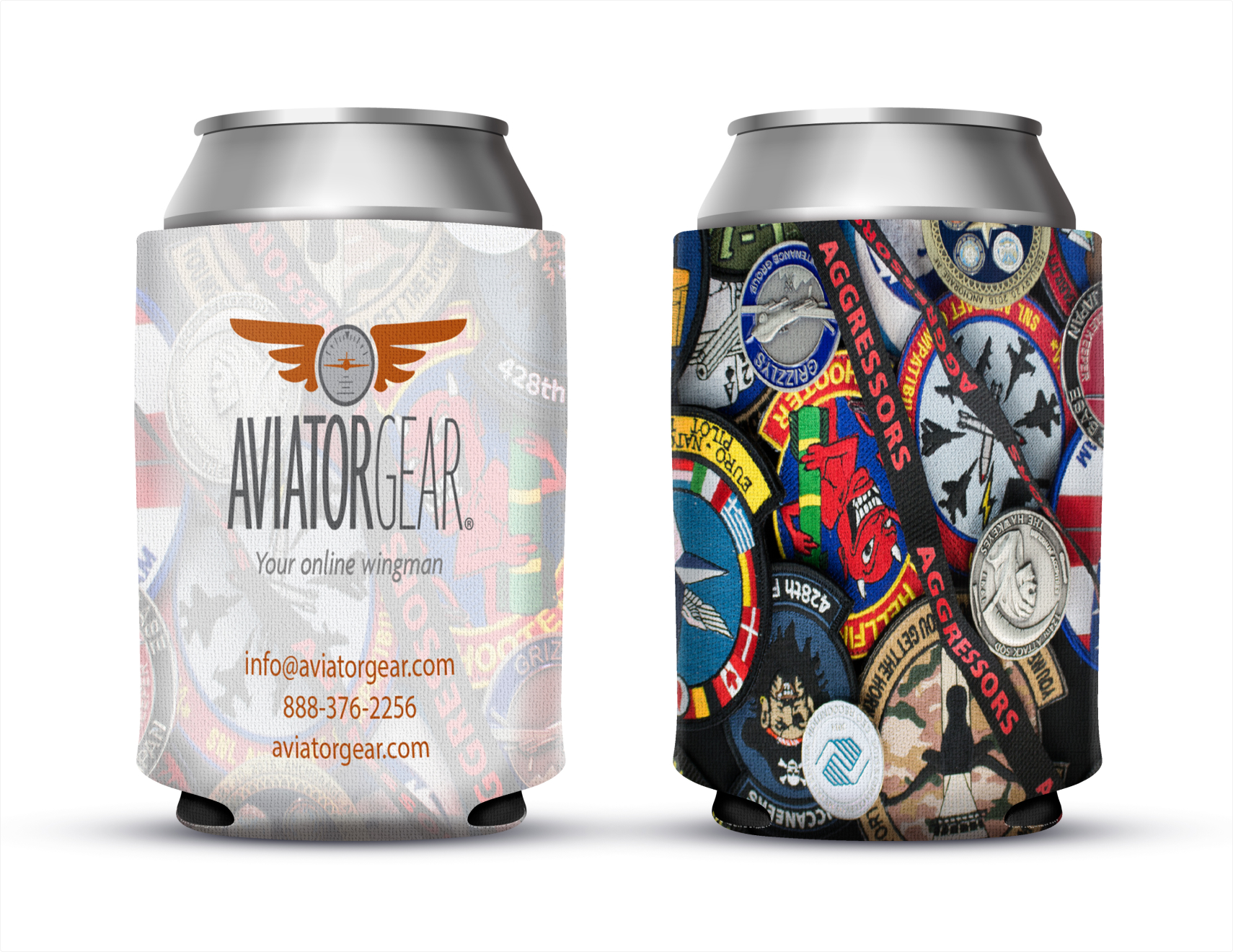 Aviator Gear Design Your Own Koozie Can Cooler