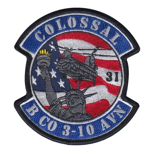 Bravo Company 3rd Battalion, 10th Aviation Colossal patch